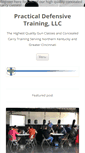 Mobile Screenshot of practicaldefensivetraining.com
